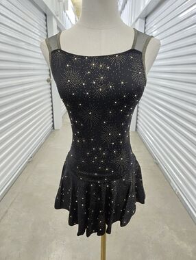 Black Figure Skating or Dance Costume